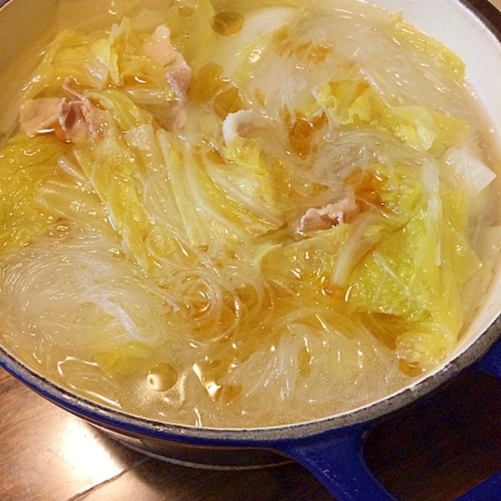 白菜と春雨の煮込み